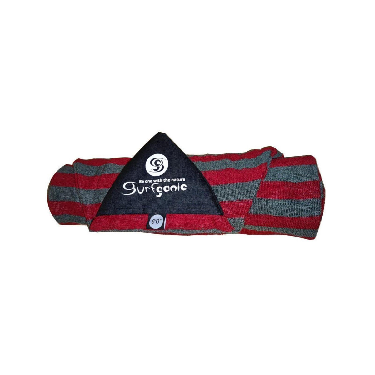 SURFGANIC Eco Surfboard Sock 6.0 Fish Shortboard burgundy...