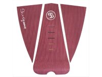 Surfganic Premium Eco Surfboard Foot Grip Tail Traction Pad burgundy three-piece